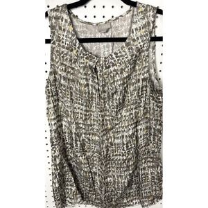 J Jill Women’s Sleeveless Top Grey black Medium